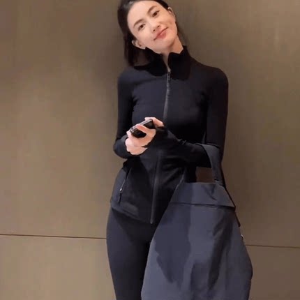 休闲百搭气质高级感炸街瑜伽服2024春夏新款外套防晒衣运动上衣女