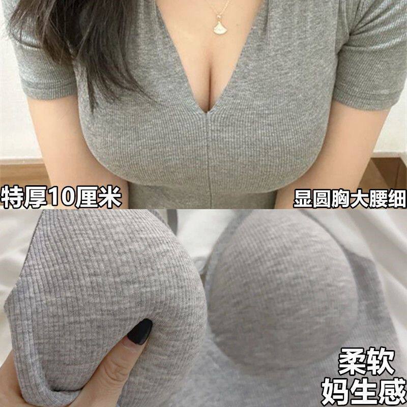特厚10CM漫画胸外扩型内衣女小胸