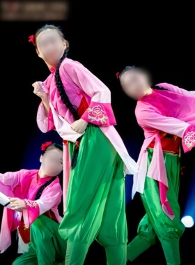 舞优伶《土疙瘩》现当代舞蹈专业定制女子群舞民族民间演出服装