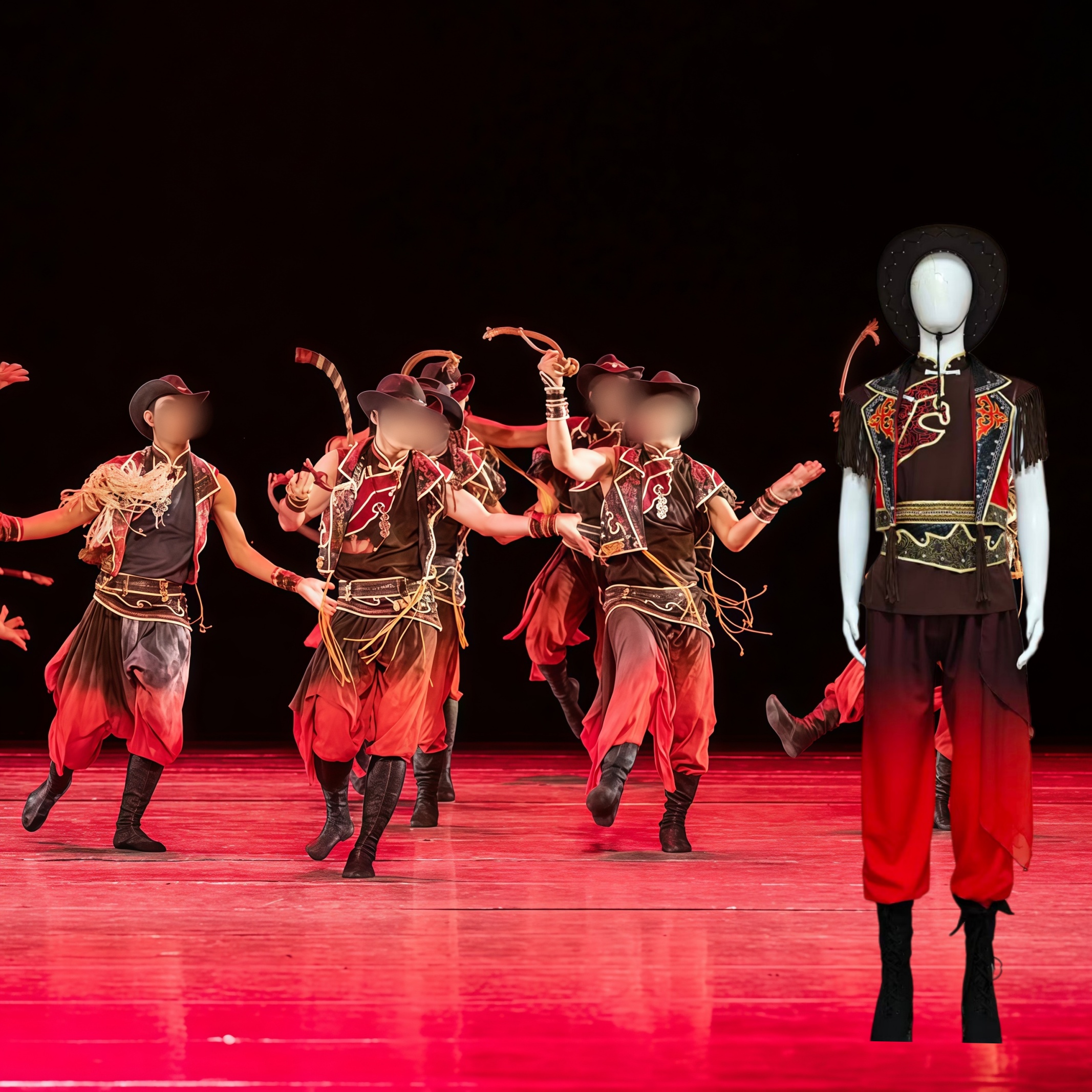 《不落的太阳》舞蹈演出表演服