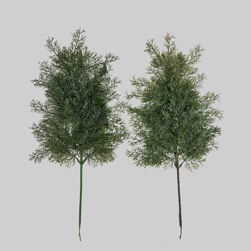 仿真植物柏树叶塑胶叶绿植侧柏树叶园林工程造景防塑料假柏树叶