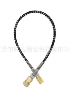 不锈钢弹簧保护1/8BSPP母头8mm快速连接接头手动泵高压软管