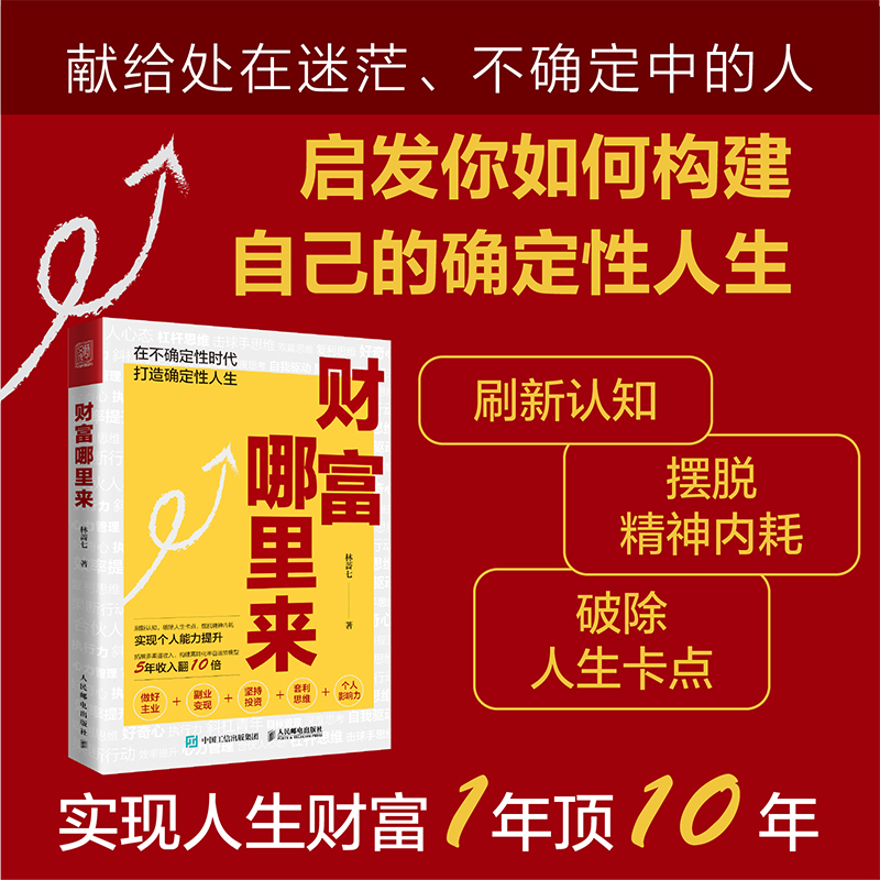 财富哪里来林蔷七著刷新认知摆脱内耗财富智慧成功励志书籍