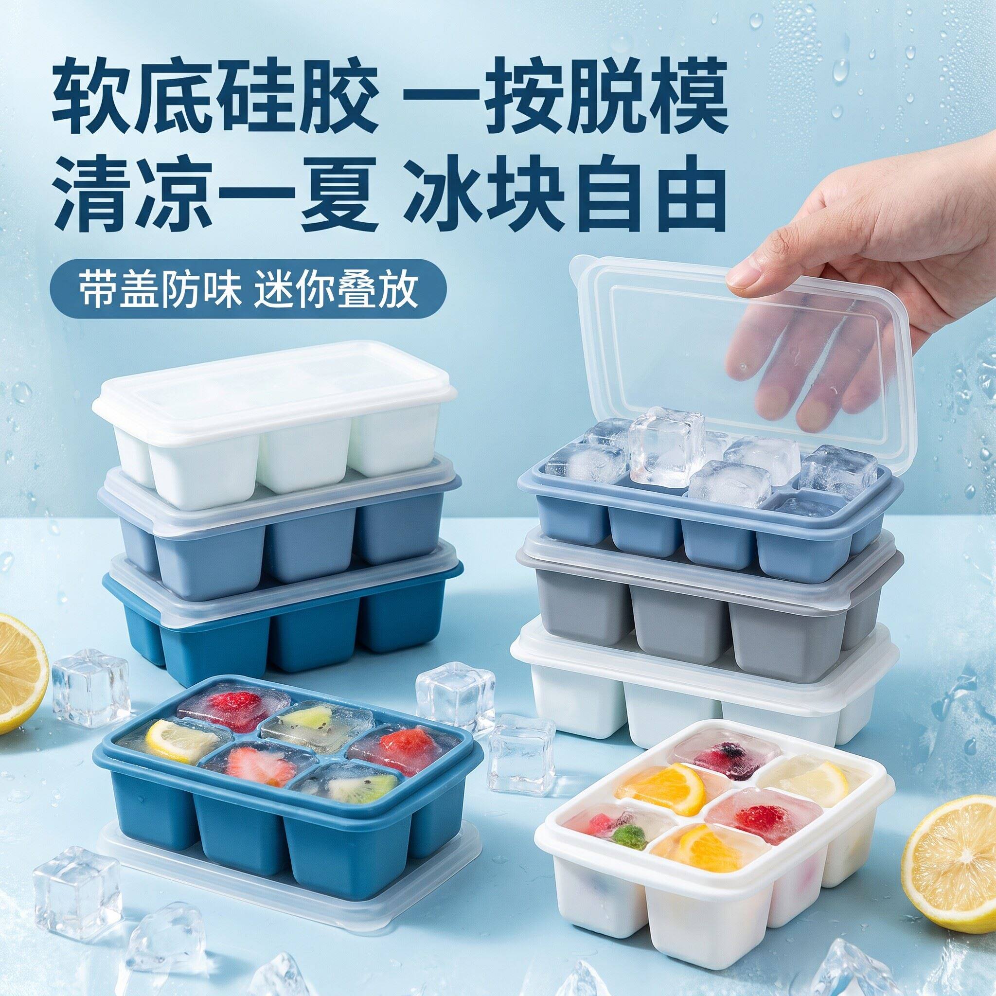 冰块模具小号制冰好脱箱