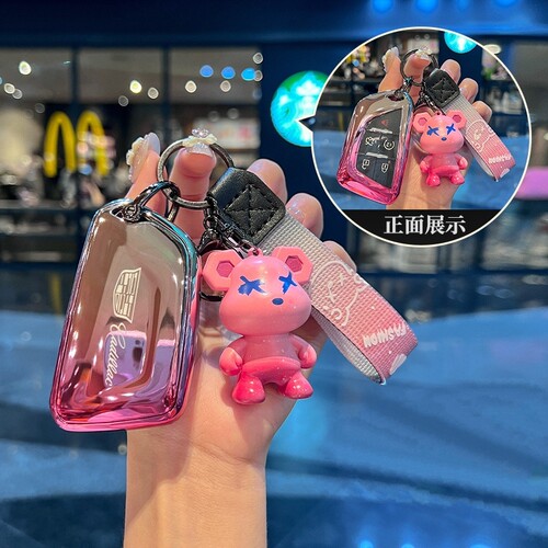 适用于2024新款凯迪拉克CT6钥匙套CT4CT5壳GT4扣IQ锐歌XT4包高级