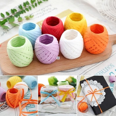 1 Roll 20 Meters CAKE COOKIE raffia ribbon paper rope palm