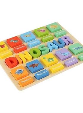 ABC Puzzle Shape Wooden Toys Early Learning Jigsaw Alphabet