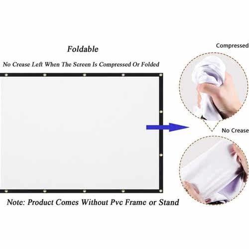 100 120 150 Inches Projector Screen Projector Simple Curtain