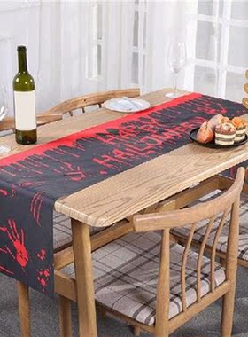 Tablecloth Pumpkin Skull Halloween Festive Decoration