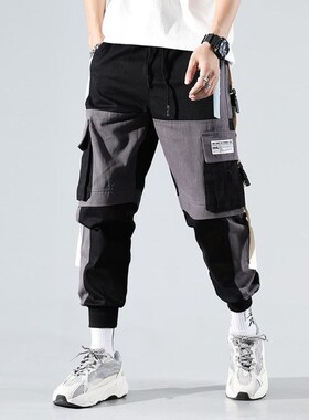 Prowow Streetwear Men's Multi Pockets Cargo Harem Pants
