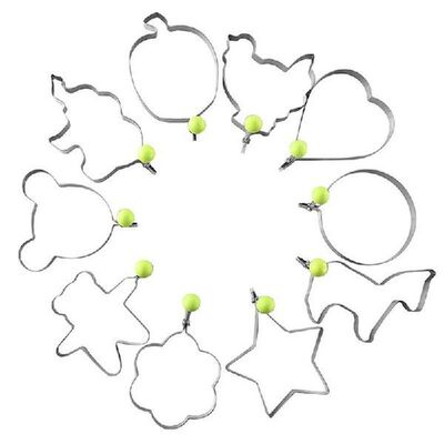 10pcs Stainless Steel Fried Egg Pancake Shaper Omelette