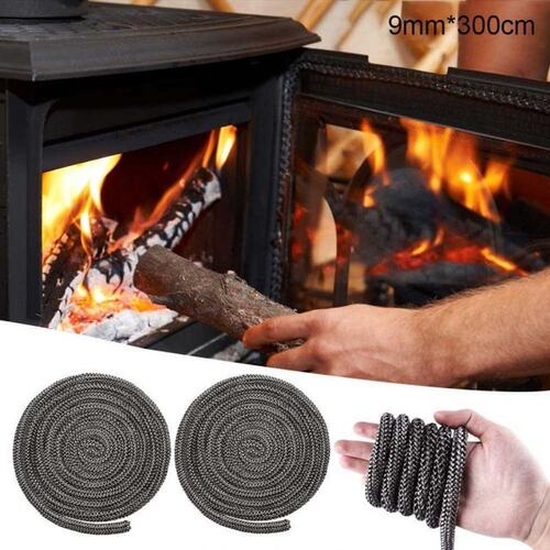 Fiberglass Rope Seal Black Stove/Fire Rope Wood Burning Stov