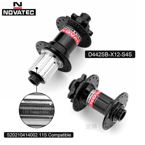 Novatec -D442 D041 front and rear wheel hub 2/4 bearing is s