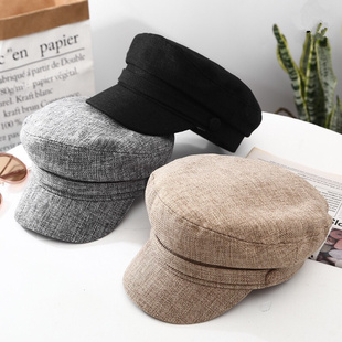 Women's Hat Flat Cap Military Cap Spring Autumn Line