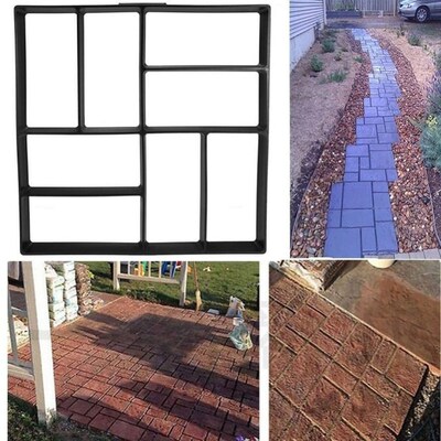 40x40cm DIY Garden Path Mould Road Driveway Paving Brick Pat