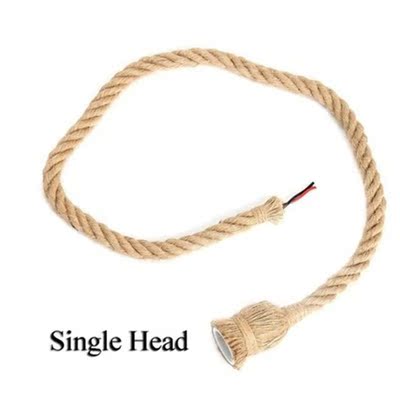 Hemp Rope Pendant Lights Vintage Retro Loft Industrial Hangi
