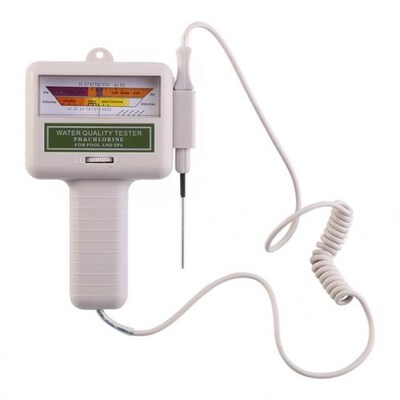 Portable pH Tester Chlorine Meter Swimming Pool Spa Water Qu