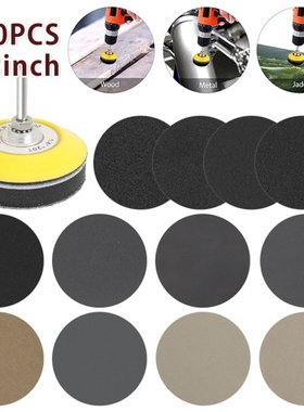 180pc 1/3 Inch 60-10000 Grit Sandpaper Sanding Disc Wet Dry