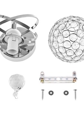 2Pcs Modern Style Led Wall Lamp Crystal Pendant Stair Light