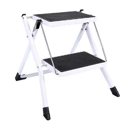 Small Step Ladder for Kitchen Sturdy Folding 2 Step Stool
