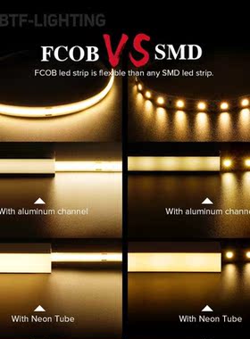 FCOB LED Strip Light 360 480 LEDs High Density Flexible FOB