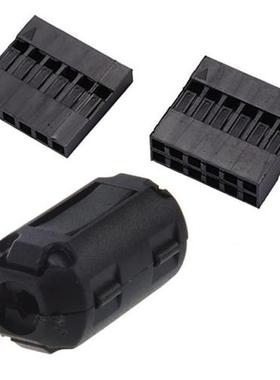 6 Pcs Clip On EMI RFI Noise Ferrite Core Filter For 7Mm Cabl