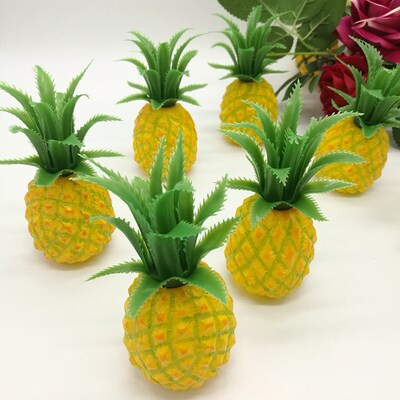 1 Pc Artificial Pineapple Foam Fake Tropical Fruit Dining T