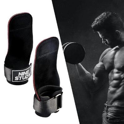 Weight Lifting Hooks Hand Grips Pull Ups Power Wrist Straps