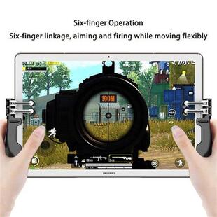 PBG ipad Controller Six Pubg Mobile Trigger pad Grip L1R1 F