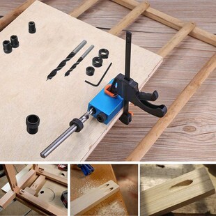 Woodworking Oblique Pocket Hole Locator Jig Kit 15 Degree An