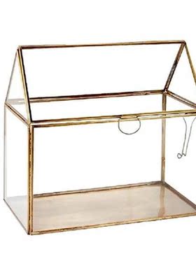 Glass Terrarium Box Handmade House ShapeGlass Flower Room