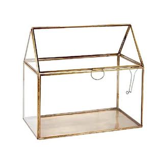 Glass Terrarium Box Handmade House ShapeGlass Flower Room