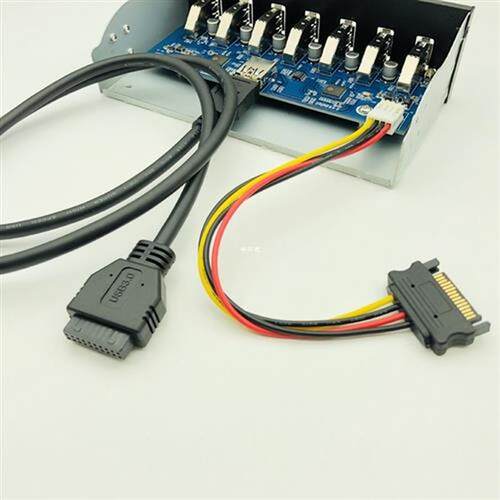 7 Port USB 3.0 Hub 5Gbs 5.25