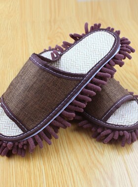 Dust Mop Lazy Cleaning Foot Cleaner Shoe Mop Slipper Microf