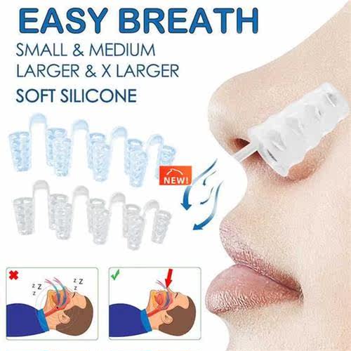 1/2/4/8pcs Anti Snore Apnea Nose Clip Anti-Snoring Breathe A
