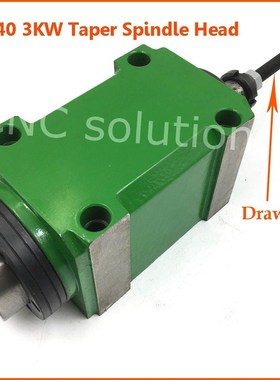 3KW 4HP Spindle Head B40 aper Power Head nit Max Speed 3000r