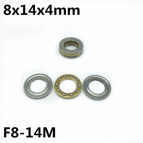 50Pcs F8-14M 8x14x4 mm Axial Ball Thrust Bearing plane thrus