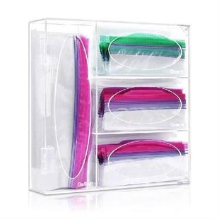 Acrylic Zipper Bag Organizer Drawer Organizer and Plastic Fo