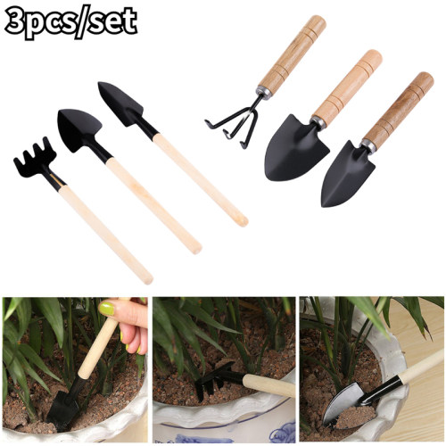 3Pcs Mini Shovel Rake Set Shovel for Plants Bonsai Tools