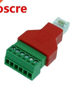 5pcs/lot Color RJ12 6P6C to secrw terminal block connector A