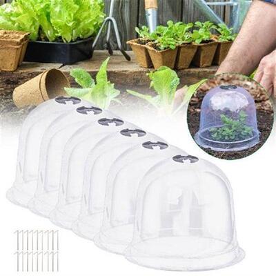 6pcs Plant Protect Cover Reuseable Greenhouse Nursery Cover
