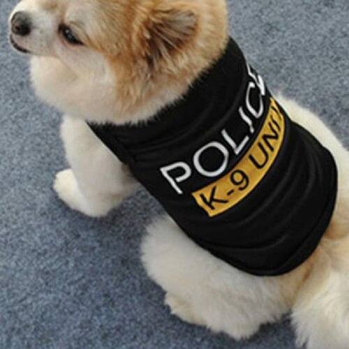 Police Suit Cosplay Dog Clothes Pet Dog Vest Dog Clothes