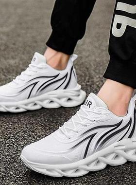 Mens Fashion Flame Printed Sneakers Comfortable Running