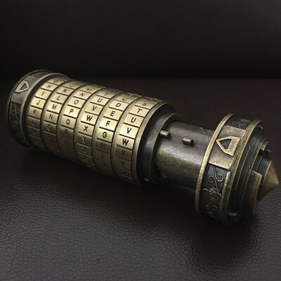 Leonardo da Vinci Code Toys Metal Cryptex Locks Valentine