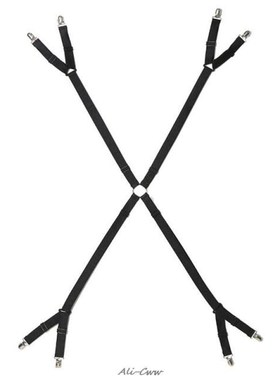One set Crisscross Adjustable Bed/Fitted Sheet Straps Suspen