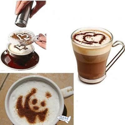 Kitchen Accessories 16pc Fancy Coffee Printing Temp