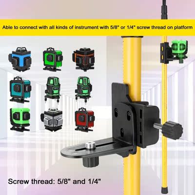 Telescopic Pole for Line Leveler Aluminum Alloy Adjustable L