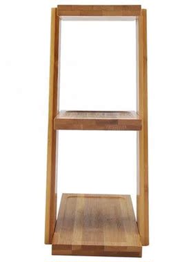 Tiers Bamboo Desktop Potted Plant Storage Rack Desktop Flo