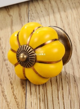 Pumpkin Ceramic Cabinet Handles Drawer Knobs And Handles Kid