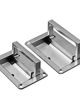 1pc 9.5cm x 6cm/11.1cm x6.9cm Metal Rectangle Shaped Recesse